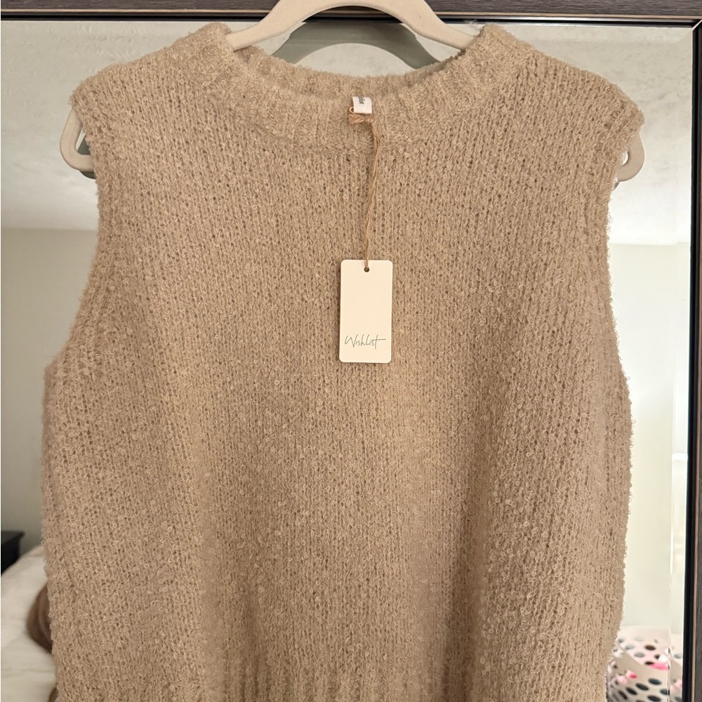 Wishlist Knit Tank in Camel